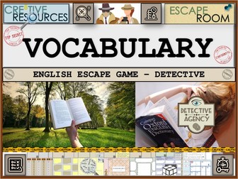 English vocabulary Escape Room