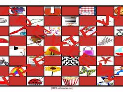 Compound Nouns Checker Board Game