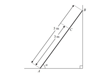 Statics of Rigid Bodies (Ladders and Drawbridges) Exam Questions and solutions