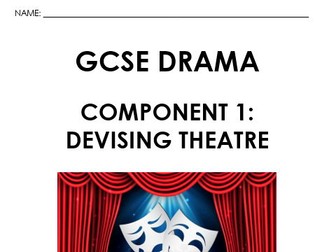 Edexcel GCSE Drama Component 1 Devising Portfolio Guidance Booklet