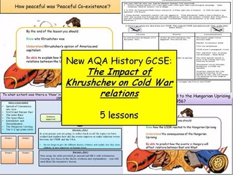 New AQA History GCSE Bundle: Conflict and Tension between East and West ...