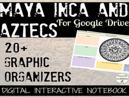 Maya Inca Aztecs 20+ Digital Interactive Notebook organizers for Google Drive