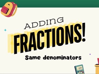 Video - Adding fractions with the same denominator
