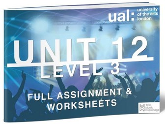 UAL-Level 3-Extended Diploma: Unit 12 - Proposal Extended Project in Music Performance and-FULL UNIT