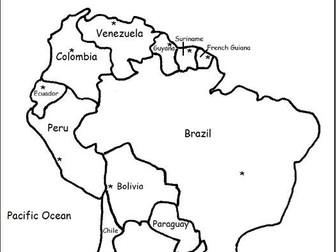 SOUTH AMERICA - Printable handouts for each country of South America ...