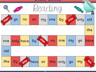 Phonics Tricky Word Board Games
