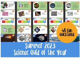 Science Quiz Summer End of Year 2023