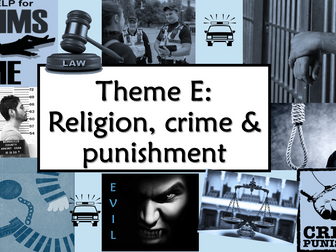 RE GCSE AQA Theme E Religion, Crime and Punishment
