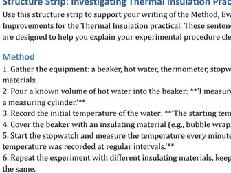 AQA GCSE Physics Insulation Practical