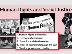 RE GCSE AQA Theme F Human Rights and Social Justice L1 Human Rights ...