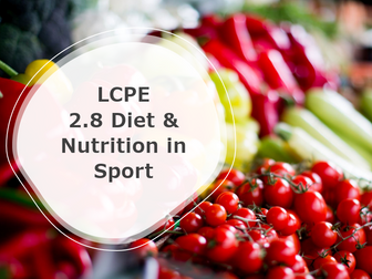 LCPE Diet and Nutrition Topic Resources