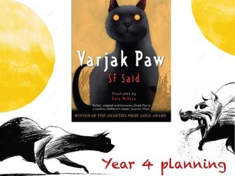 Varjak Paw Year 4 English Planning