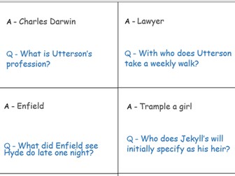 Jekyll and Hyde Revision Card Game