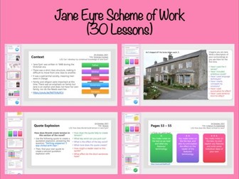 Jane Eyre Scheme of Work