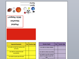 PE Passport Hockey | Teaching Resources