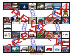 Transportation Chutes and Ladders Board Game