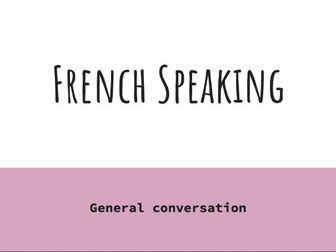 AQA GCSE French speaking practice question and answer