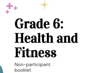 Differentiated Grade 6 Health and Fitness Booklet