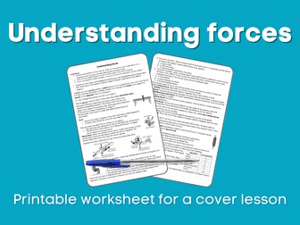Understanding forces Cover lesson