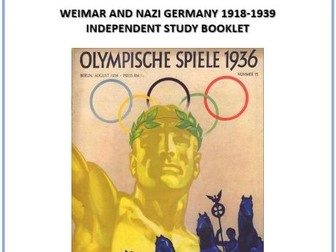 GCSE Edexcel History Germany - social and non-chronological topic work booklet with exam questions