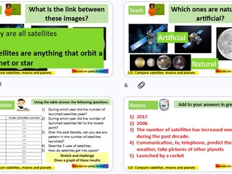 Satellites and moons KS3 Science