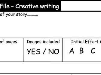 Assessment Worksheet - Creative writing