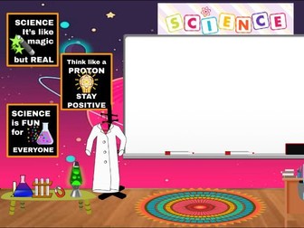 Science Virtual School Classroom Background