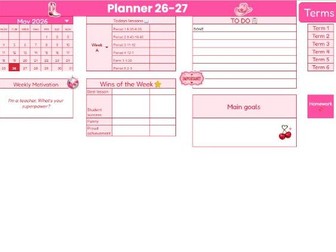 Digital Teacher planner 26-27