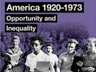 AQA 9-1 GCSE HISTORY : OPPORTUNITY AND INEQUALITY IN  USA 1920-1973 REVISION BOOKLETS