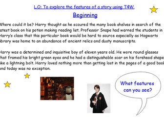 Complete Imaginary Worlds/ Adventure Story unit of work -  Harry Potter and the Book of Secrets