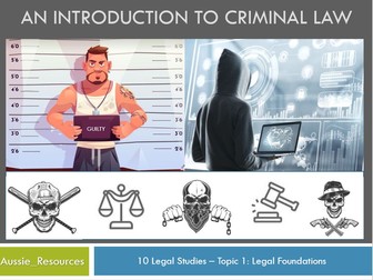 Legal Studies – Australian context – Introduction to Criminal Law and navigating legal documents