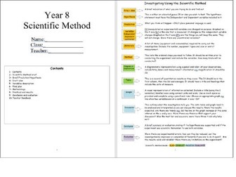 Working Scientifically - Scientific Method Booklet