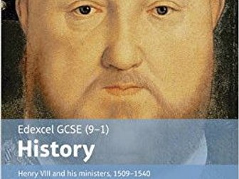 KS4 Henry VIII and His Ministers - Edexcel 9-1 Pearson Textbook Full Scheme Worksheets For Each Unit