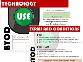 Bring Your Own Device (BYOD) Terms and Conditions CARD