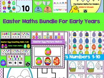 Easter Maths Bundle For Early Years