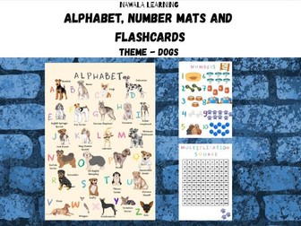 Dog Lovers Resource Bundle: Alphabet and Number Learning Materials