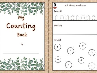 Maths Counting Book Numbers 0 to 10