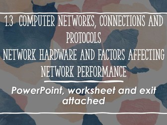 Network hardware and factors affecting  network performance, OCR Computer Science Complete lesson