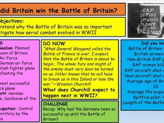 Why did Britain win the Battle of Britain?