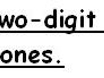 Year 2 Partitioning two-digit numbers into different combinations of tens and ones.