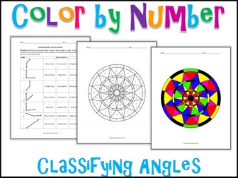 Classifying Angles Color by Number