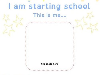 All about me - reception booklet