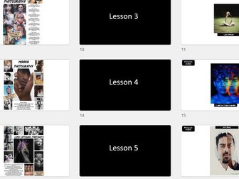 Eduqas GCSE Photography Overview, Scheme of Work, PPTs