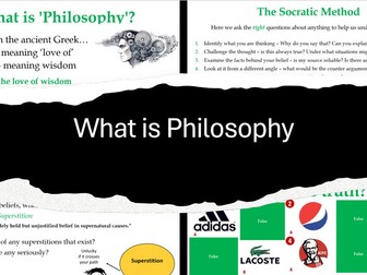 RE - What is Philosophy - 9 lesson Unit - KS3