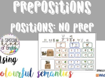 No Prep - position prepositions using colourful semantics