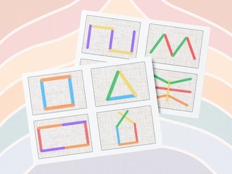 Fine Motor - Lollypop Stick Shapes & Patterns