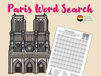 Paris word search