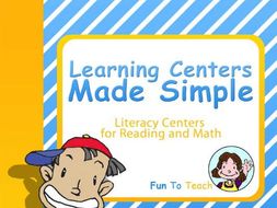 Learning Centers Made Simple - Literacy Center Ideas for Reading and Math