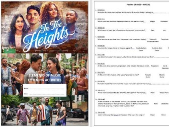 In The Heights (2021) - Listening & Appraising Questions