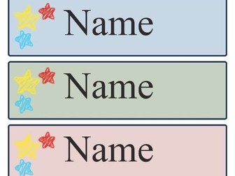 Tray Labels